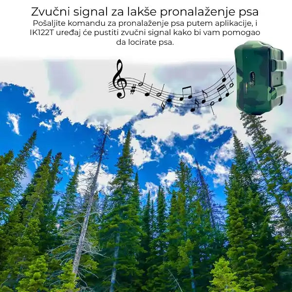 Lokator za lovačke pse - Tracker za pse IK122T 4G GPS