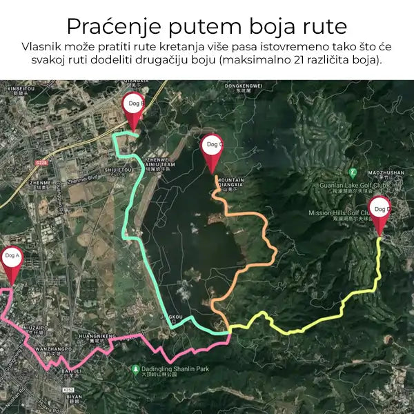 Lokator za lovačke pse - Tracker za pse IK122T 4G GPS